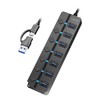 LogiLink UA0420 USB 3.2 Gen1 Hub with 7 Ports and