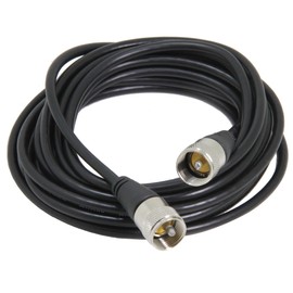 CB Radio Cable 18ft, Ancable 50 Ohm Low Loss RG58 Coax Jumpers, UHF Male to Male PL-259 CB Ham Antenna Cable