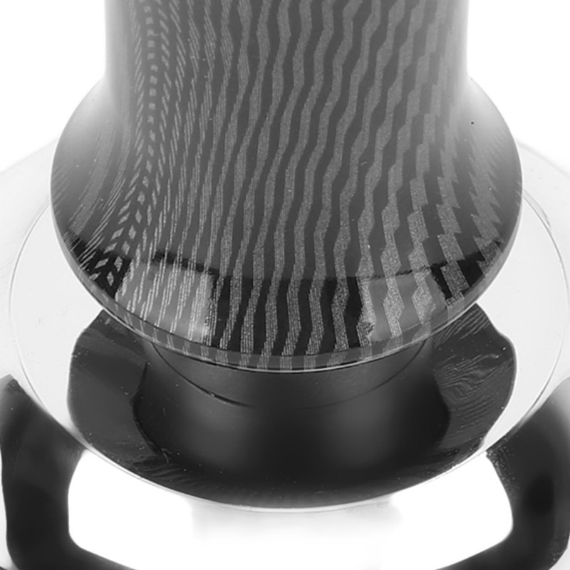 Coffee Hand Tamper 53mm Stainless Steel Balanced Base Carbon Fiber
