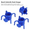 Fdit Pack of 2 Parasol Hooks, Beach Umbrella Hooks for