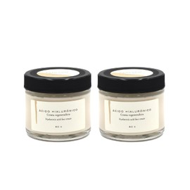 Remedios del Bosque 2 Pack Crema Regeneradora con Ácido hialurónico BIO 50 Gramos, Hidrata y Humecta Intensa y Profundamente.