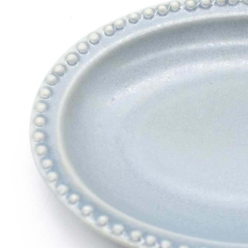 Mino Ware 513-0104 Oval Oval Small Plate, Approx. 5.1 x