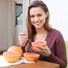 8 Pieces Stainless Steel Fruit Spoons, Grapefruit Spoon with Serrated