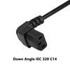 CERRXIAN 0.3m Down Angle C13 to C14 Panel Mount Power