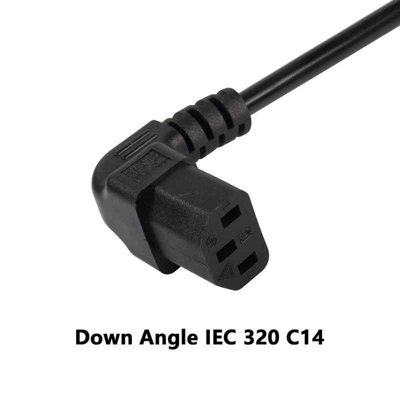 CERRXIAN 0.3m Down Angle C13 to C14 Panel Mount Power