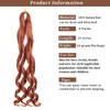 French Curl Braiding Hair 24 Inch 8 Packs Curly Braiding