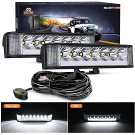 ‎Nilight Nilight Side Shooter LED Pods with DRL 6.5" 2089LM Spot Flood Combo LED Light