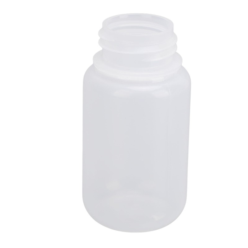 10Pcs Reagent Bottle Plastic Wide Mouth Lab Liquid Sample Seal