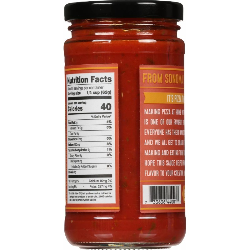 Sonoma Gourmet Sauce Pizza Tomato Marinara
