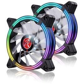 RAIJINTEK SKLERA 12 RBW ADD -2 120mm Computer Case Fan, 5V 4PIN Addressable RGB Fan, 2 Packs (0R40B00129)