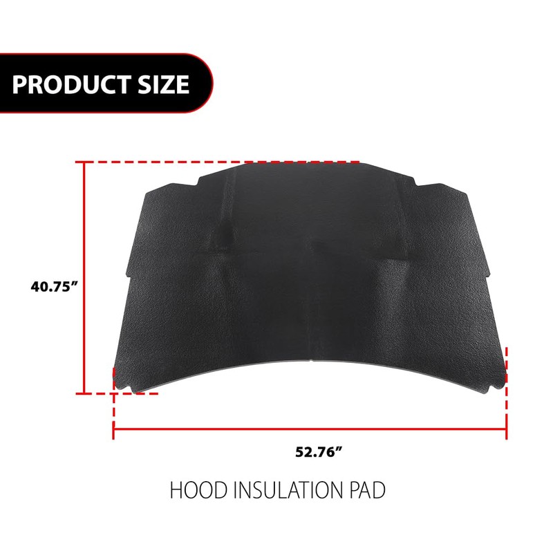 Hood Insulation Pad, Fit Benz W124 E Class E320 E420