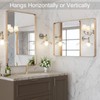 LOAAO 24”X32” Gold Bathroom Mirror, Rounded Rectangle Gold Frame Mirror,