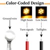ecocstm 10 PCS 3 Wire Plug Truck Trailer Light Plug,