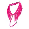 fringe breast collar paracord horse tack hot pink
