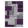 L'Baiet Verena Purple Grey Graphic Geometric Color Block Mid-Century Modern