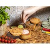 SOLTAKO Olive Wood Salt & Spice Tin Salt & Pepper