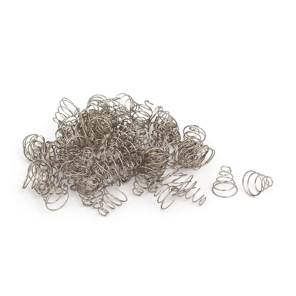 uxcell Conical Metal Silver Tone 11mm x 5.5mm x 11mm