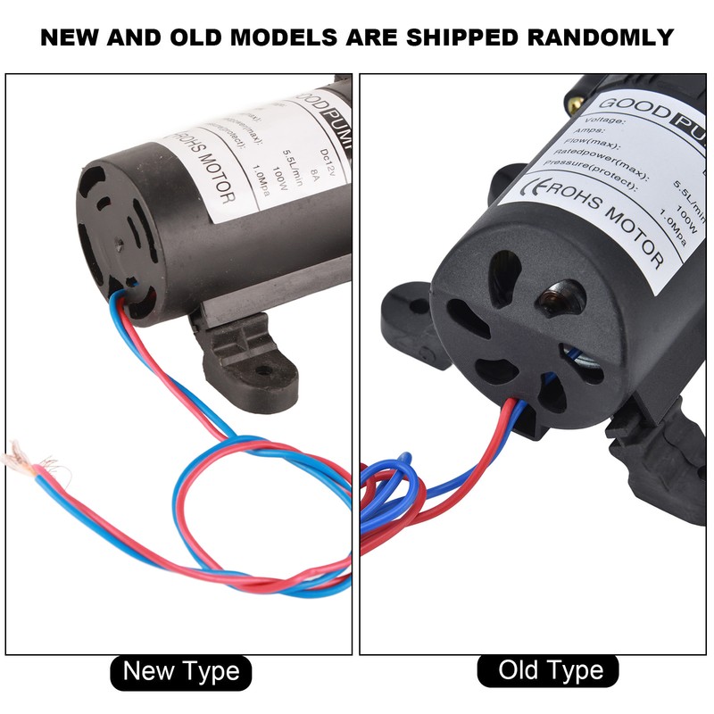 Electric Diaphragm Pump High Pressure 1.0Mpa 5.5L/Min Intelligent Miniature Water