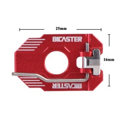 BICASTER Reposabrazos de flechas de aluminio ambidiestro con rebote magnético ajustable (rojo)