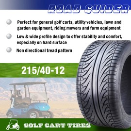 ROADGUIDER 215/40-12 Golf Cart ATV Tires 4 Ply 215/40x12 14005
