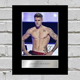 Justin Bieber Signed Mounted Photo #2