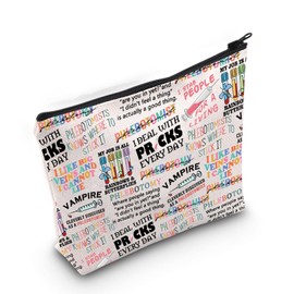 Gzrly Phlebotomist Gift Phlebotomy Makeup Bag Phlebotomy Tech Nurse Graduation Thank You Zipper Pouch (Phlebotomist Bag ca)