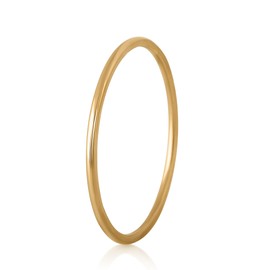 Akitsune Purity Women's Ring, Elegant 316L Stainless Steel Ring for Women, Minimalist Ring, 1 mm Diameter, Waterproof and Hypoallergenic