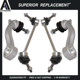 AUTOACER FRONT & REAR STABILIZER LINK KIT Front & Rear Sway Stabilizer Bar Link Kit 4pc for JAGUAR S-Type, XF, XJ8, XJ, XK