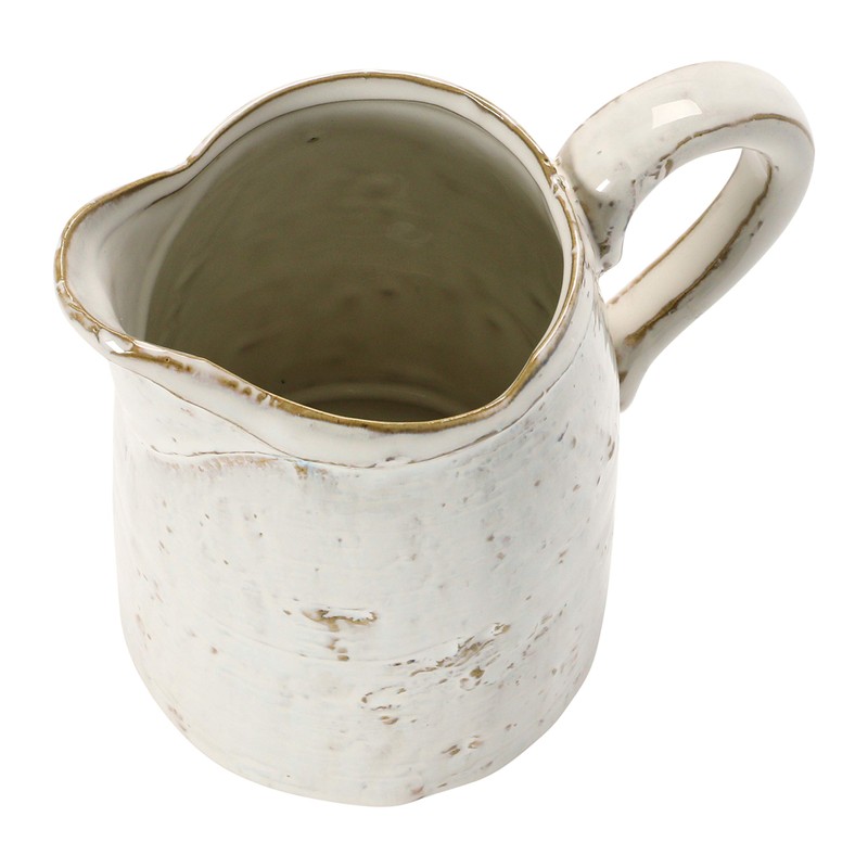 Creative Co-Op 28 oz. Stoneware, Reactive Glaze, White (Each One
