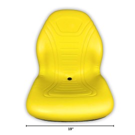 For John Deere Seat For John Deere Skid Steer 318D 318E 319E 320D 320E 324E 326D 326E 328D 328E - Yellow