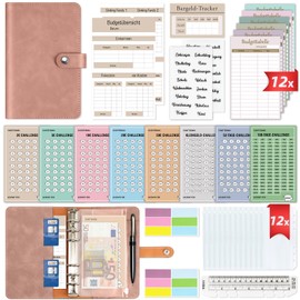 Budget Planner German Money Saving - Bug Planner Start Set with 8 Saving Challenges - Financial Planner Household Book - Money Organiser Savings Book - Cash Stuffing - Budget Binder A6 - Save with