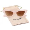 GIFIORE Retro Cat Eye Sunglasses For Women Narrow Pointy Cateye