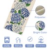 Seliem Spring Hydrangea Floral Flowers Table Runner, Blue Butterfly Kitchen