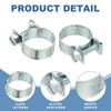 PATIKIL 10 Pcs 19-21mm Mini Fuel Injection Hose Clamps Zinc