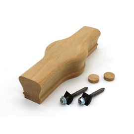 6010 Series, Hardwood Red Oak Stair Handrail Part, Unfinished (7020 Tandem Cap)