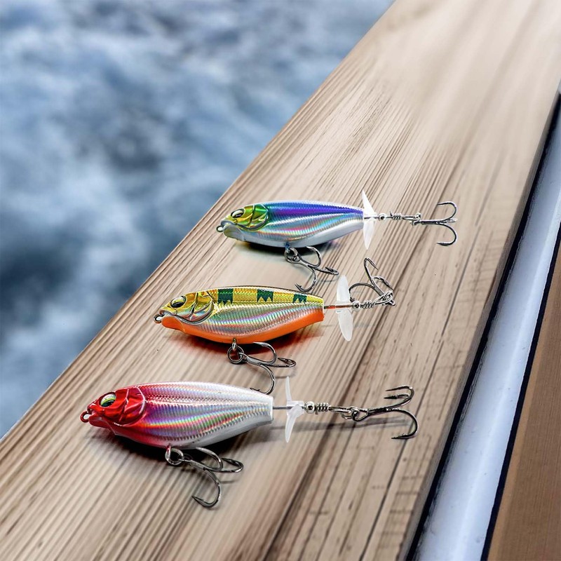 TABKSOLA Whopper Plopper, Surface Bait, Perch Bait, Topwater Bait with