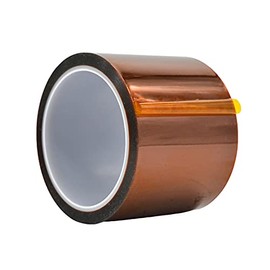 WOD KPT-1 Kapton Polyimide Tape High Heat Temperature Resistant Silicone Adhesive - 3 inch x 36 yd. - Ideal for 3D Printers Platform, BGA Heating, and Electric & Soldering Task