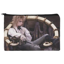 GRAPHICS & MORE Goblin King Jareth From The Labyrinth Sitting On Throne David Bowie Makeup Cosmetic Bag Organizer Pouch