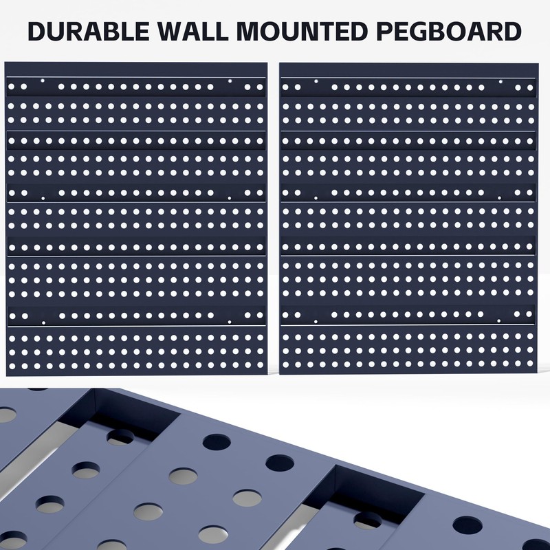 KJE 30PCS Wall Mounted Storage Bins, Plastic Tool Organizer for