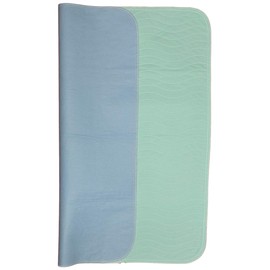 Bed Pad Washable Incontinence Underpad - Heavy Duty, Super Absorbent Waterproof Urinary Mattress Protector - Reusable Bed Wetting Premium Protection for Seniors, Children 34 x 36 - 4 Pk Blue/Green 7oz