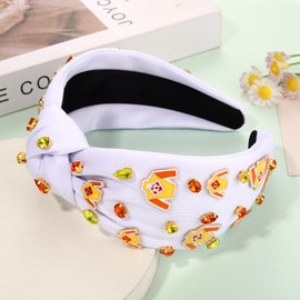 YAHPERN Derby Headbands Accessories Enamel Horseshoe Headband for Women Silks Riding Suit Headbands Horse Race Day Headband Kentucky Derby Outfits Hair Accessories Party Favors (Yellow)