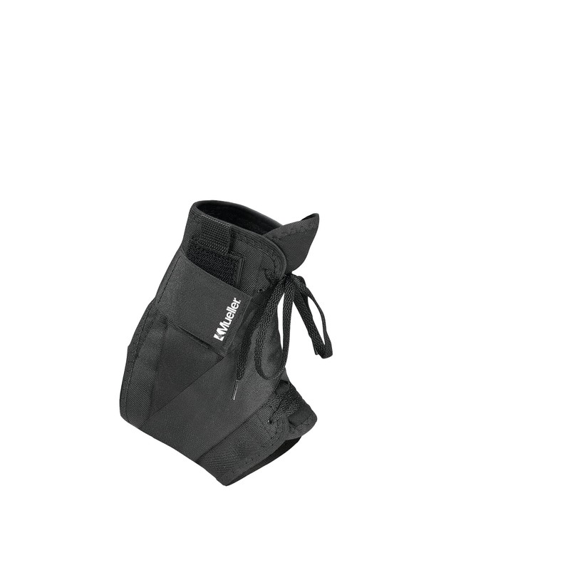 Mueller 4177-3 Tape Style Ankle Brace, Large, Black)