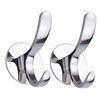 GERUIKE Adhesive Coat Hooks Stainless Steel Self Adhesive Robe Towel