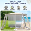 8'×8' Beach Tent, UPF 50+ Beach Canopy Sun Shelter for
