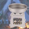 Camping Stove 304 Stainless Steel Folding Backpacking Burning Stove Portable