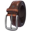 GSG Mens Leather Belts Double Stitched Belts for Jeans, Suits,
