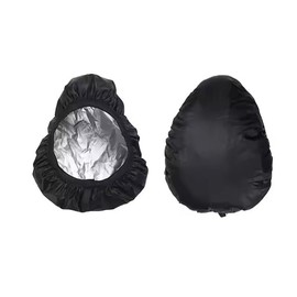 2 PCS Bike Seat Cover Waterproof Bike Saddle Cover Bicycle Seat Rain Cover with Cushion Seat Protector for Rainproof Dustproof (Black, L)