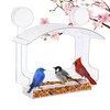 Gbekery Window Bird Feeder with Strong Adhesive Suction Cups, Clear