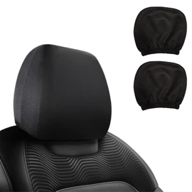FALOFALO Set of 2 Elastic Car Headrest Covers Fits Most Vehicles Perfectly With Water Wash!