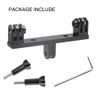 Aluminum Dual Twin Mount Adapter with 2 Screws for GoPro